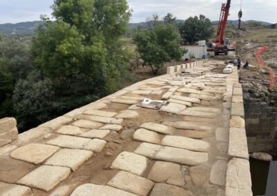 Puente de Pêro Viseu en obras